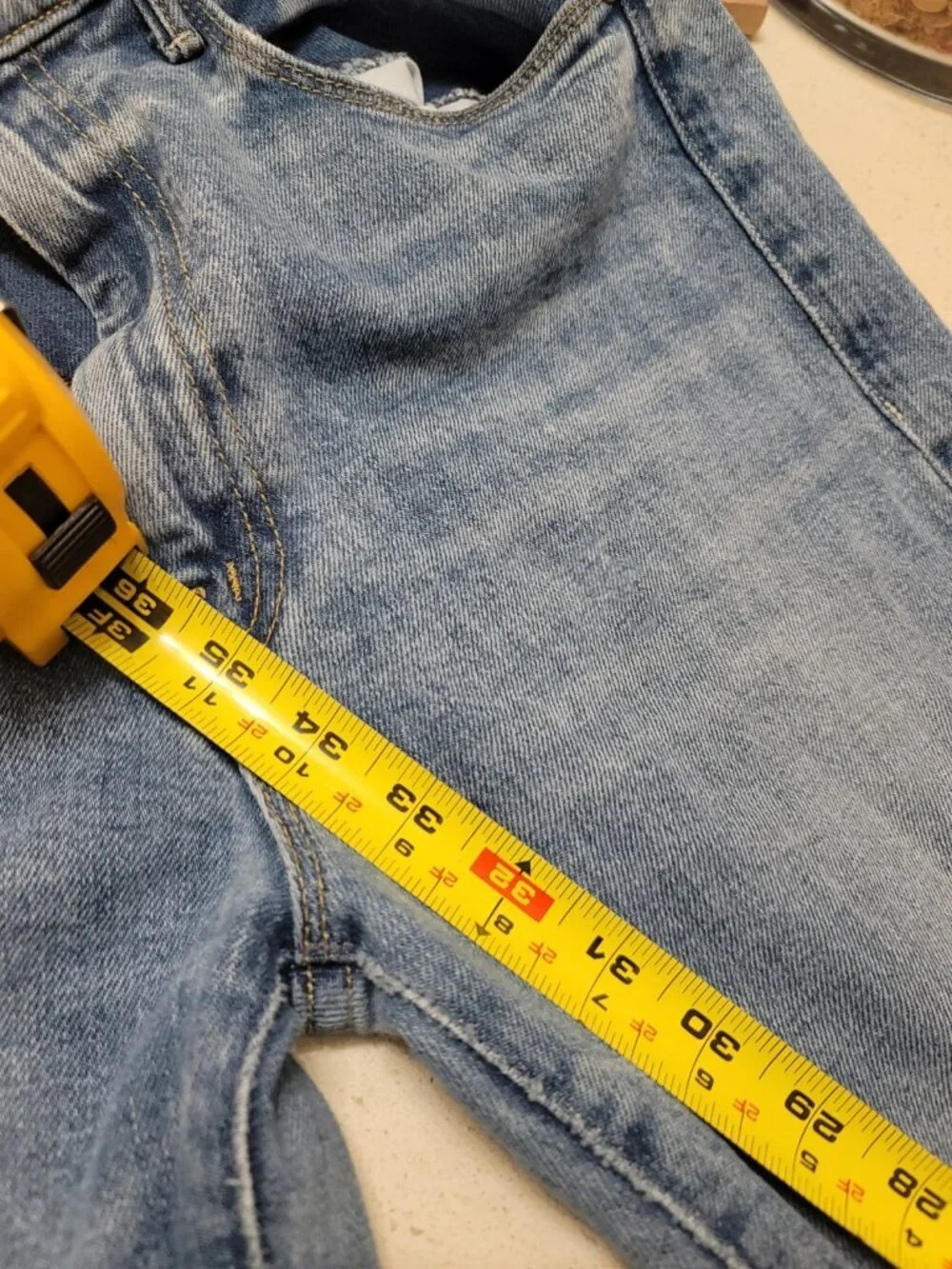 MOTHER Light Blue High-Rise Straight Jeans